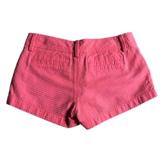 Lilly Pulitzer Size 0 Textured Bright Pink The Walsh Short Vacation Cruise Beach - Picture 2 of 8